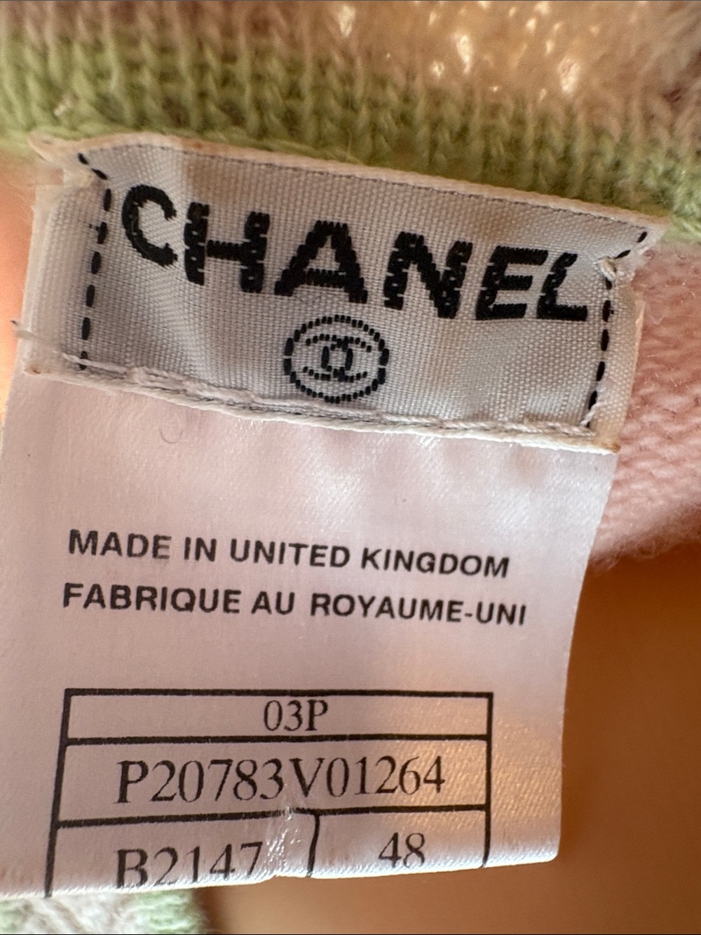 Authentic Vintage spring 2003 Chanel Cardigan-Cashmere “Candyland Era” series - Picture 4 of 7